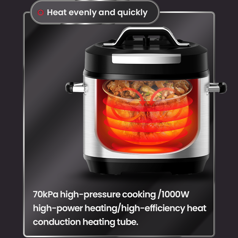 One-button Control Pressure Release Electric Pressure Cooker Steam Cooker